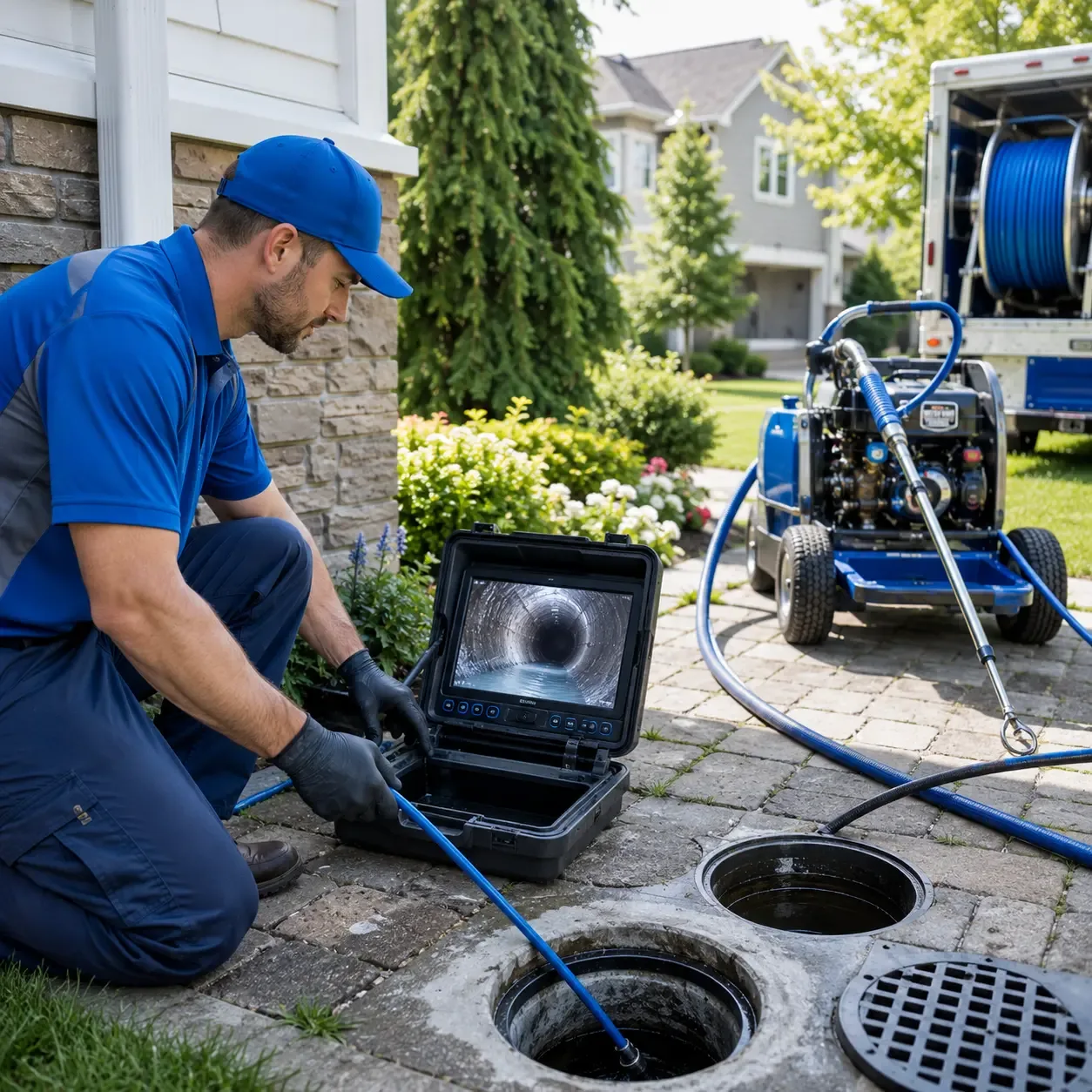 Outdoor drain cleaning professionals serving Meyersville, TX