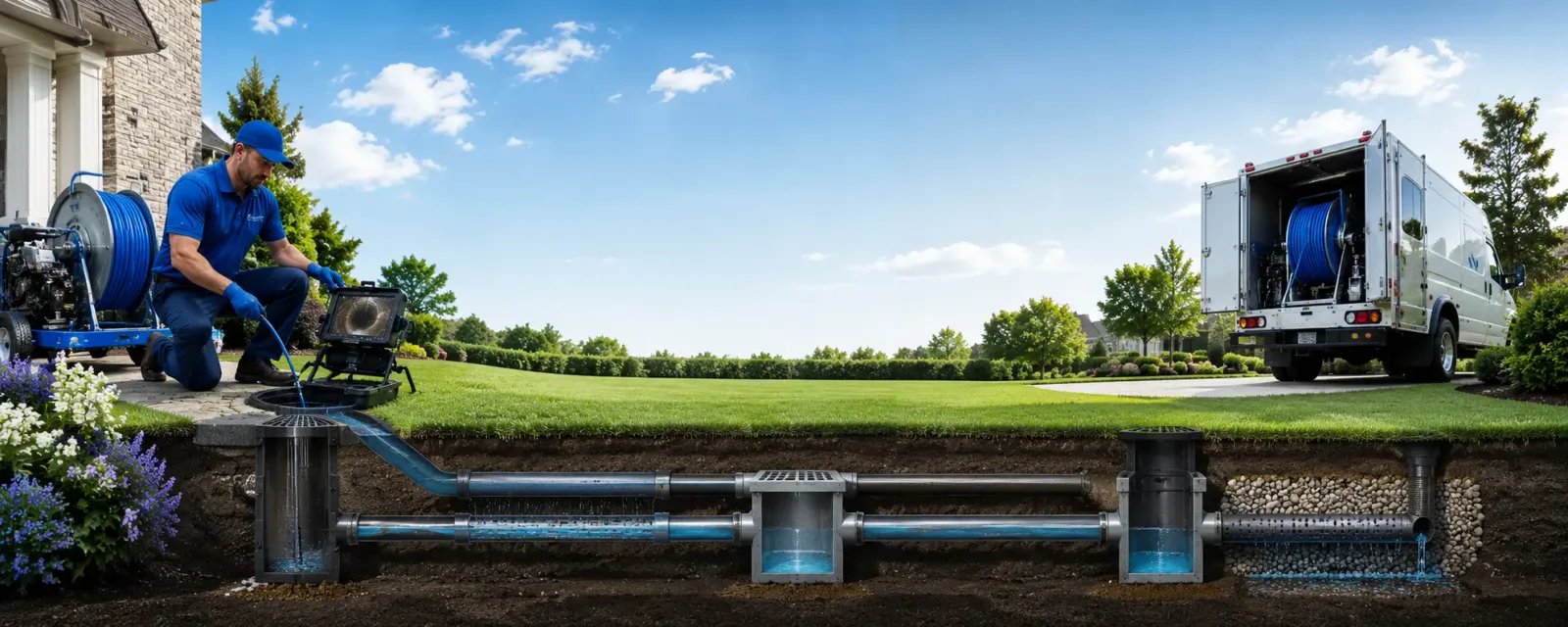 Outdoor drain cleaning information for Meyersville, TX